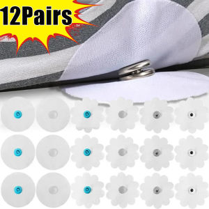 คลิปหนีบกันลื่นปลอกผ้านวม12คู่กระดุมเย็บผ้า DIY หนีบผ้านวมกันยับไม่ยับ