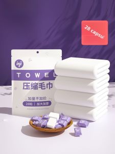 Disposable Pure Cotton Thickened Towel Hotel Face Wash Travel Supplies Compressed Towel for Outdoor Camping Hiking