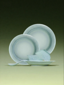 JINGDEZHEN | Celadon Ceramic Dining Set High-End