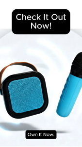 Speaker Portable Bluetooth 2 Inch Mic Wireless Karaoke