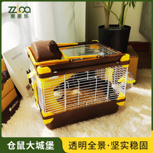 Ready Stockhamster cage murah Golden Bear Supplies Large Small Castle Villa Super Pastoral Hamster Travel Carrier Small Animals cage with accessories toys FJ