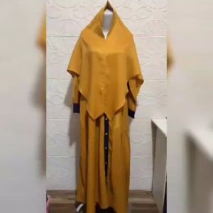 Pakaian Gamis Wanita Terbaru Model Kekinian Maxi Syarii Ellisa Free Hijab Syari Jumbo Size XXL-Jumbo/Matt Moscrepe