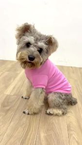 Summer Dog T-shirt Solid Comfortable Breathable Thin Vest for Yorkshire Terrier Cute Summer Pet Clothes Dog Vest Pet Supplies