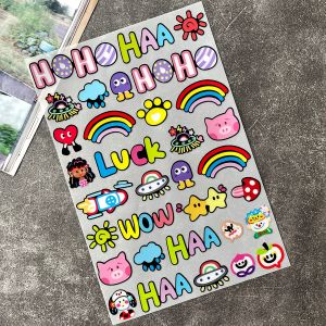 Funny Graffiti DIY Bike E-Bike Frame Reflective Stickers Set Bicycle Body Road MTB Bikes Tube Vinyl Decor Decals Accessories
