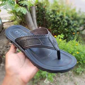 Sandal Polo Japit Pria Terbaru 2023 Sendal Kulit Model Trendy