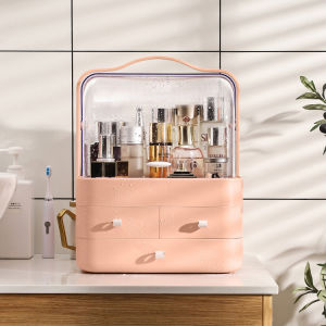 Makeup Organizer for Vanity Skincare Organizer for Bathroom Countertop Cosmetic Display Case Cosmetic Storage Box