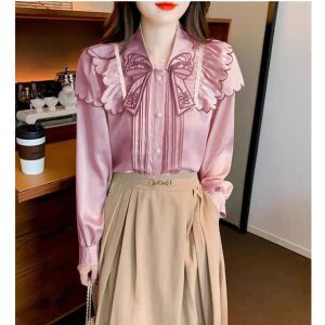 TM 7744 Kemeja Eugenia embroidery collar shirt import