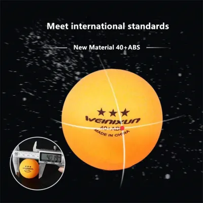 3-star Table Tennis Balls 20 ~100 PCS New Material ABS 40+ High-elastic Durable Training Ping-Pong Balls Competition