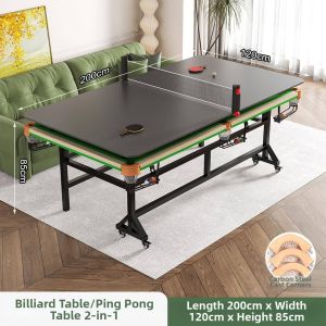 MEISITEKEKE | Compact Indoor Dual-Purpose Pool Table Foldable