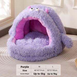 HELLOLEIBOO | Warm and Non-Collapsible Pet Bed