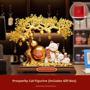 Automatically Waving Fortune Cat Statue