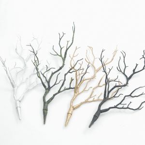 Tree Branches Artificial Plant Decoration Plastic Twig Home Wedding Halloween Xmas Home Gift DIY Simulation Flower Arrangement