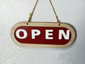 Wooden Store Open/Closed Business Sign Double Sided Hanging Sign Decorative