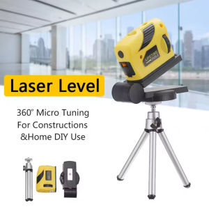 Infrared Laser Level Cutting Beam Line Functional Adjustable 360° Horizontal and Vertical Cross Lines Manual Measuring Tool