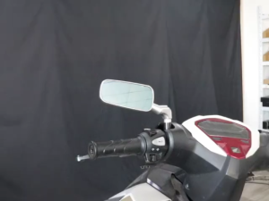 H2C Motorcycle Aluminum Alloy Rearview Mirror – Blue Anti-glare Reversing Mirror for Xmax V1 V2