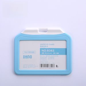 UHOO Plastic Card Holder School Healthcare Company ID Badge Lanyard Magnetic Stripe Access Control Retractable Buckle