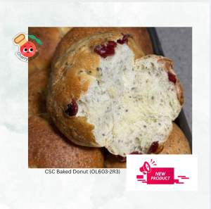 💯Natural Yeast Chia Seeds Cranberry Baked Donuts (OL603-2R3)