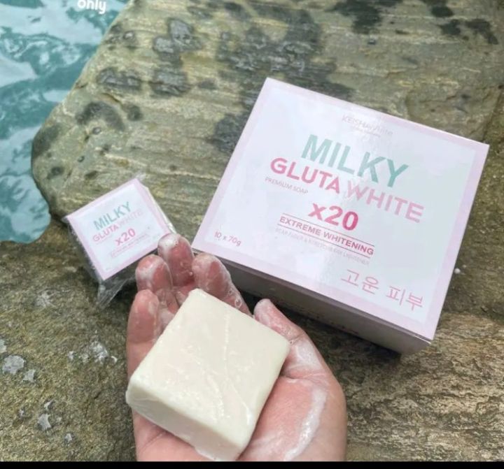 Milky Gluta White soap (50ml) Extreme Whitening soap Premium by kiesha ...