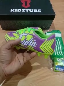 KIDZTUBS Sepatu Bola Anak Paket Komplit Sepatu Bola Tas Skin Deker Kaos Kaki Usia 6-10 Tahun Size 28 29 30 31 32 33 34 35 36 37 KDZ2007123024