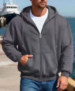 Zipper Hoodies Autumn Winter Mens New high quality Long Sleeve Hooded Sweatshirt Fashion Casual Male Outfit Sportwear Loose Fit