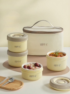 Cooker King | Hộp Cơm Lõi Gốm Giữ Nhiệt Dung Tích Lớn Có Thể Hâm Lò Vi Sóng