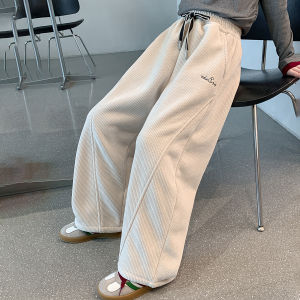 SQTN.KIDS | Girls Autumn Casual Corduroy Wide-leg Sweatpants