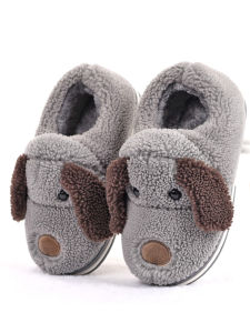 Dép Bông Mùa Đông Cho Nữ Dép Bông Lông Cừu Ấm Áp Trong Nhà Dép Trẻ Em Đế Dày Không Có Gót Dép Mẹ Sau Sinh Dép Bông Hoạt Hình