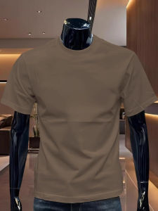 เสื้อยืดคอกลมแขนสั้นทรงสลิมฟิตสำหรับผู้ชาย ระบายอากาศได้ดี ทรงพื้นฐาน ผ้าฝ้ายบาง ใส่ได้หลากหลายโอกาส เสื้อยืดลำลองสำหรับใส่ทำงาน