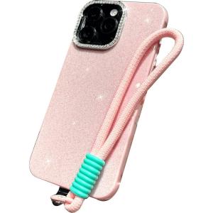 DAIMANG | Sparkle Powder Anti-Shock Phone Case with Lanyard for Apple iPhone 16 Pro Max