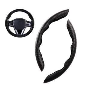 Cover Sarung Stir Mobil Universal Gaya Olahraga Serat Karbon