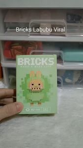 Nano Building Blocks Puzzle Bricks Labubu Mainan Balok Susun Merakit DIY