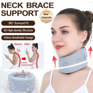 Neck Brace Support Cervical Forward Tilt Corrector Neck Traction Device Adjustable Cervical Collar Soft For Neck Pain Relief For Spinal Pain And Pressure Relief Foam Neck Brace
