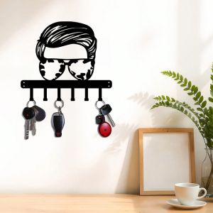 CIFBUY Metal Wall Hooks Star Moon Design Key Holder for Coat Hat Jewelry Decorative Iron Rack Entryway Hallway Living Room