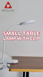 Mitsushi Table Lamp LED Rechargeable Clamp Desk Lamp Portable Lights Headboard Workbench Home Office Reading Table Lamp