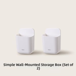 FaSoLa | Wall Mounted Storage Box Bathroom Accessories Organizer