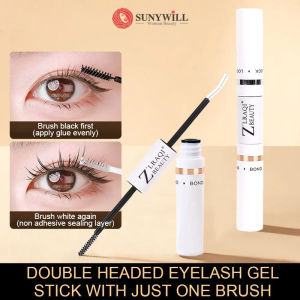 2-In-1 Double Head False Eyelash Glue Long-Lasting Shaping Quick Drying Traceless Non Irritating Self Grafting Eyelash Glue