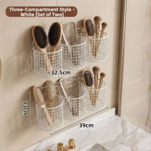 MINGZHIYIFAN | Bathroom Wall-mounted Toothbrush Toothpaste Organizer Storage Rack