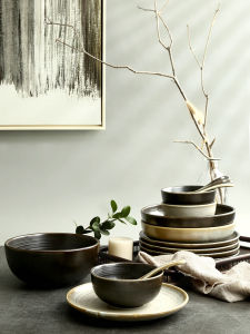 Nordic Style Bowl Plate Set Creative Personalized Home Plate Bowl 2 Person Couple 4 Person Combination Simple 6 Person European Tableware