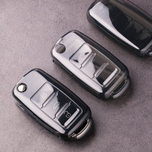 Transparent Protective Car Key Case for Old Volkswagen Jeta Va3 Universal Key Cover Suitable for Men And Women Business Style TPU Material