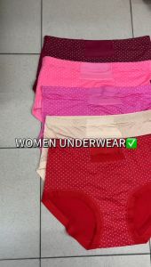 WOMEN PLUS SIZE UNDERWEAR PANTIES WITH POCKET 1 SET 3X PCS MIX COLOUR/SELUAR DALAM SIZE BESAR COTTON KAIN BAIK GOOD QUALITY READY STOCK