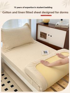ENXING | Thin Linen Fitted Sheet