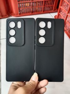 SOFTCASE CASING HP VIVO V29 5G SLIKON CASE PRO CAMERA MATTE FULL BLACK FULL HITAM