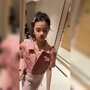 Váy bé gái Set Váy 2 dây kẻ zip kèm áo khoác sành điệu Habi Fashion HB2312 chất vải mềm mát cho bé 10-30Kg