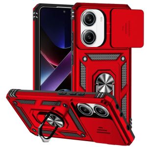szhaiyu | Armor Funda for Xiaomi Poco X8 Pro Max Case Slide Lens Protector Ring Stand Back Cover for Pocco Poko Little Poco X8 X7 Pro Capa