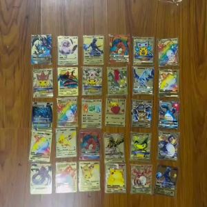 Takara Tomy | Thẻ Pokemon Kim Loại 10000 Điểm - Arceus Charizard Mewtwo Vmax GX EX Siêu Thẻ Vàng Bộ Sưu Tập Tây Ban Nha Quà Tặng Anime
