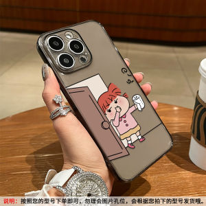 เคสโทรศัพท์ซิลิโคนน่ารักสำหรับผู้ชาย iPhone Cartoon ลายนุ่ม Apple 17/16 15Pro Max 14/13Mini 12 XSMax XR 8Plus เคสโทรศัพท์คู่รัก