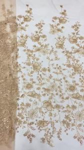 OLEVO | 2026 Luxury African Lace Fabric High Quality Sequins Beads Lace Fabrics For Nigerian Wedding French Tulle Lace Fabric AT2972-A