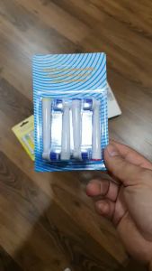 Set Bộ 4 đầu bàn chải đánh răng điện Cho máy Braun Oral-B SB-20A Precision Clean  tẩy sạch cao răng làm sạch vết ố chăm sóc nưới lợi Minh House