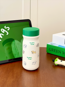 Cốc Nước Cách Nhiệt Dễ Thương Cho Nữ Cốc Nước Đi Theo Người Nhỏ Gọn Cốc Nước Hình Chú Chó Cốc Nước Cách Nhiệt Bằng Thép Không Gỉ