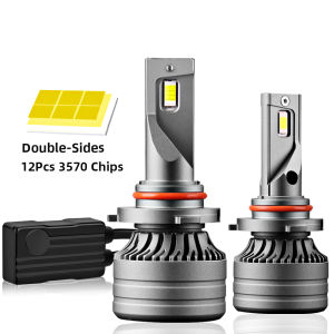 Roadsun หลอดไฟไฟหน้ารถมอเตอร์ไซค์LED H11 H8 H4 9006 H1 HB3 HB4 100W 25000LM 6000K 12V 24V 3570ไฟตัดหมอก 24V 12V CSP